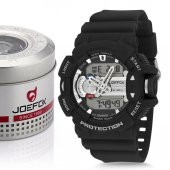 Joefox JOEFOX0003 Analog Dijital Su Geçirmez Kaliteli Garanti Belgeli Erkek Kol Saati - 1