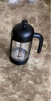 AROW 350 ML KAHVE BİTKİ ÇAYI DEMLİĞİ FRENCH PRESS SİYAH - 3