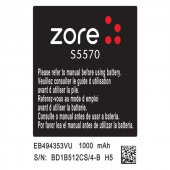 Galaxy Mini S5570  Evastore A  Evastore Uyumlu Batarya - 1