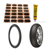 24 LÜ İÇ LASTİK TAMİR KİTİ ŞAMYEL SOĞUK YAMA SETİ - 1