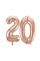 20.Yaş Folyo Balon Seti Rose Gold 40 cm - 2