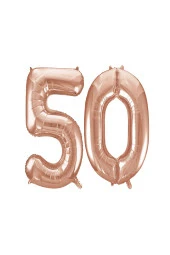 50.Yaş Folyo Balon Seti Rose Gold 40 cm - 2