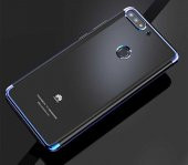 Huawei Y7 2018 Kılıf  Evastore Dört Köşeli Lazer Silikon - 3