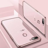 Oppo AX7 Kılıf  Evastore Dört Köşeli Lazer Silikon - 4