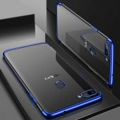 Oppo AX7 Kılıf  Evastore Dört Köşeli Lazer Silikon - 6