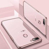 Oppo AX7 Kılıf  Evastore Dört Köşeli Lazer Silikon - 7