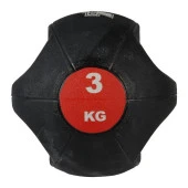 Valeo 3 Kg Kırmızı Çift Tutacaklı Sağlık Topu - 5
