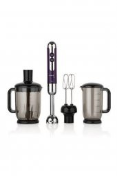 KORKMAZ A447-08 Korkmaz Mia Mega Lavanta/Krom Blender Set - 1