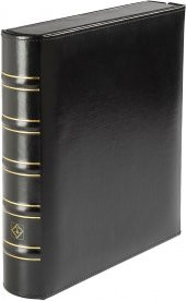 Leuchtturm OPTIMA Klasik BOX Klasör (250x55x275mm) (Pul, Madeni Para, Kağıt Para, Zarf, Efemera Koleksiyonlarınız için idealdir), Siyah Kapak - 3