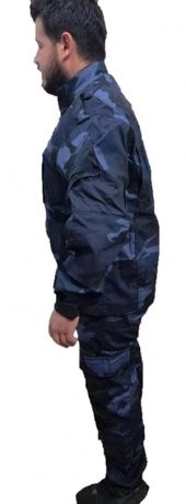 Mavi Kamuflaj Alt-Üst Kamuflaj Desenli Outdoor Askeri akım - 7