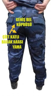 Mavi Kamuflaj Alt-Üst Kamuflaj Desenli Outdoor Askeri akım - 8