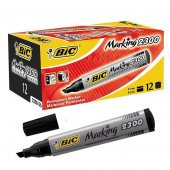 BIC PERMANENT MARKER KESIK UC 2300 SIYAH 12LI KUTU thumbnail 2