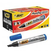BIC PERMANENT MARKER KESIK UC 2300 MAVI 12 LI KUTU thumbnail 1