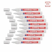 EDDING 750 HOBI SANAT KALEMI BEYAZ 10 LU KUTU thumbnail 1