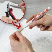 EDDING 750 HOBI SANAT KALEMI BEYAZ 10 LU KUTU thumbnail 2