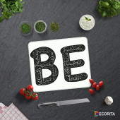 DECORİTA Cam Kesme Tahtası- Being Temalı - 2