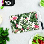 DECORITA Cam Kesme Tahtası- Botanik Desen - 1