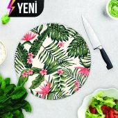 DECORITA Cam Kesme Tahtası- Botanik Desen - 4