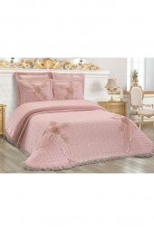 Aleyna Çift Kişilik Yatak Örtüsü Pudra - 5