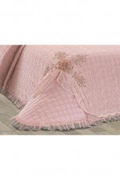 Aleyna Çift Kişilik Yatak Örtüsü Pudra - 7