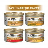 Purina Gourmet Gold Karışık 24 Adet Kedi Yaş Maması - 1