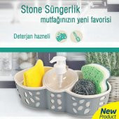 Stone Deterjan Hazneli 4 Bölmeli Süngerlik - Mutfak Gereçleri - 1