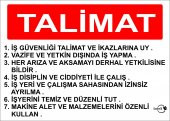 LOREX LR-IS0203 Talimat Yazılı İş Güvenliği Uyarı İkaz Levhası - 1