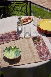 2li Pink Misson El Yapımı Kaşıklık Detaylı Jüt Amerikan Servisi - 2