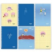 Mopak Defter A5 120 Yaprak Karton Kapak Spiralli - 1