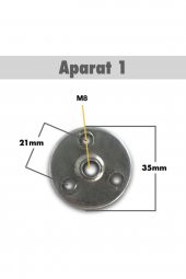 4 Ad. Ortaçağ Tarzı Ahşap Konik Ayak - Sehpa Ayağı - 42-46-50 cm Aparat Dahil - 6