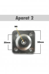 4 Ad. Ortaçağ Tarzı Ahşap Konik Ayak - Sehpa Ayağı - 42-46-50 cm Aparat Dahil - 7