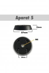 4 Ad. Ortaçağ Tarzı Ahşap Konik Ayak - Sehpa Ayağı - 42-46-50 cm Aparat Dahil - 9