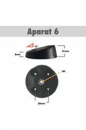 4 Ad. Ortaçağ Tarzı Ahşap Konik Ayak - Sehpa Ayağı - 42-46-50 cm Aparat Dahil - 10