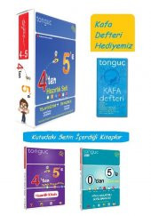 2021 Tonguç 5.Sınıf 4´ten 5´e Hazırlık Seti - Kafa Defteri Hediyeli - 1