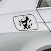 Benzin Kapağı Sticker - Fuel Sticker - İbreyi Tutan Adam Sticker - 3