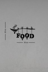 Mutfak Yazısı Food Ahşap Dekoratif Duvar Süsü - 7