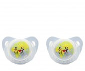 Nuk Orthodontic Soother Silikon Emzik no:1 (0-6 ay) ikili - 1