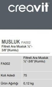 Creavit FA002 Filtreli Ara Musluk Kumlu İkili - 2