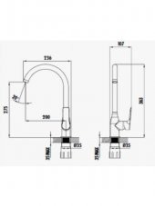 Creavit Nero Mutfak Armatürü - 2