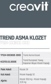Creavit TP324 Trend Asma Klozet + Trend Duroplast Yavaş Kapanan Klozet Kapağı - 3