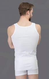 SNCMURAT 6lı Paket Erkek Sport Model Beyaz Atlet - 2