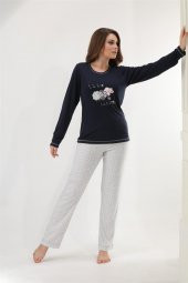Etoile Uzun Kol Pijama Takımı 70 PolyPamuk 30 Pamuk / 98134 - 2