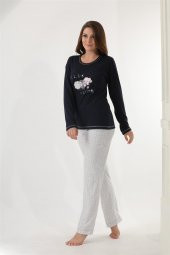 Etoile Uzun Kol Pijama Takımı 70 PolyPamuk 30 Pamuk / 98134 - 3