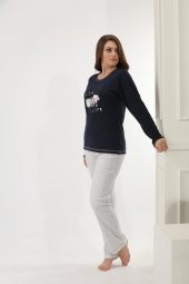 Etoile Uzun Kol Pijama Takımı 70 PolyPamuk 30 Pamuk / 98134 - 4