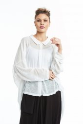 Uzun Kol Rahat Kesim Gömlek Ekru 20Y37026-16 - 5