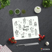 DECORITA Cam Kesme Tahtası- Free Hugs - 2