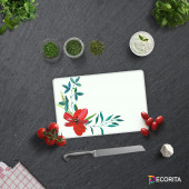 DECORITA Cam Kesme Tahtası- Suluboya Çiçek - 1