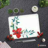 DECORITA Cam Kesme Tahtası- Suluboya Çiçek - 3