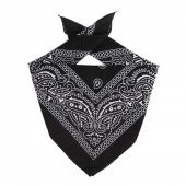 ÜKB-SİYAH ŞAL DESEN DAMLALI BANDANA - 1