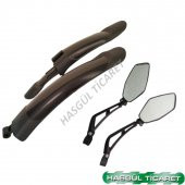 HSGL BİSİKLET AYNA ÇAMURLUK ve LASTİK YAMA SETİ AKSESUARI - 3
